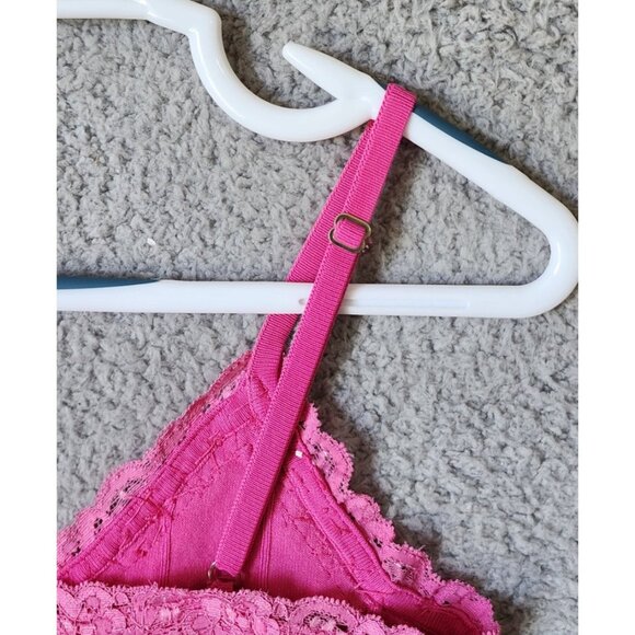 Yuka Women's Size PL Sleeveless Camisole Tank Top Beaded Sequin Lace Trim Pink - Picture 12 of 15